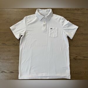 Boys Vineyard Vines White Polo